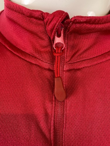 KARRIMOR Zip Neck Running Top L Base Layer Cycling T Shirt Red Men - Picture 5 of 10