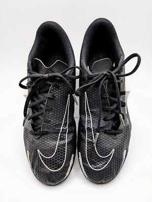 NIKE Phantom GT2 Club FG/MG Soccer Cleats Mens Size 5.5 Black Silver DA5640-007