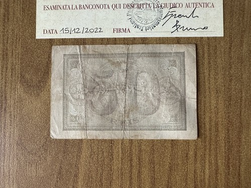 Carte Portugal Maison De Moeda 50 Reis 1891 Certifié BB + Subalpina - Zdjęcie 2 z 3