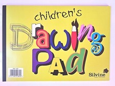 Silvine Children's A4 Drawing Sketch Pad 20 Pages Kids Paper Arts & Crafts Book