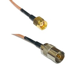 RG316 RP-SMA MALE to DVB TV Pal Female RF Cable Rapid-SHIP LOT