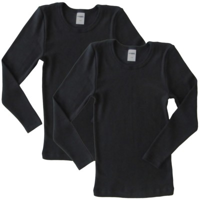 HERMKO 62830 2er Pack Kinder langarm Funktionsunterhemd aus 100% Polyester