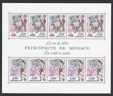 Principauté de Monaco  Bloc feuillet  neuf** N° BF 46  / 1989