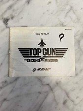 Top Gun the Second Mission for Original Nintendo NES MANUAL ONLY MO121924