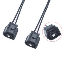 Pair Fog Light Connector Pigtail Plug Fit for 2005-2006 Jeep Wrangler TJ