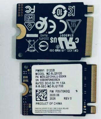 Samsung 512gb Pm991 Ssd M 2 Mz 9lq51 Internal Pcie 3 0 X4 Fxv70k0q 2230 Nvme Ebay