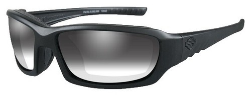 Harley-Davidson Men's Geometric Plastic Sunglasses, Gray Frame/Smoke Mirror Lens, Harley Davidson