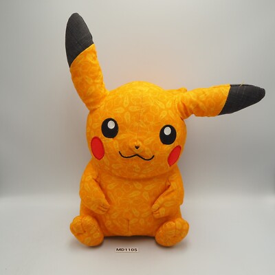 MD1105 Pikachu Shiny Pokemon Center X BEAMS Large Patchwork Plush 12'' Toy Doll