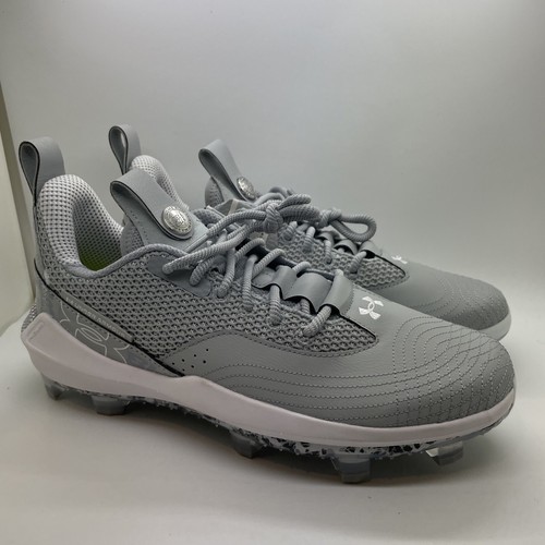 Under Armour Harper 7 Elite Low MCS Baseball Cleats 3025585-102 Gray Mens 11.5