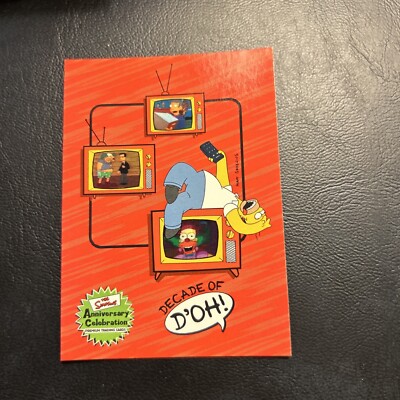 Jb11a The Simpsons 2000 Anniversary Celebration #10 Homer Decade Of D'oh