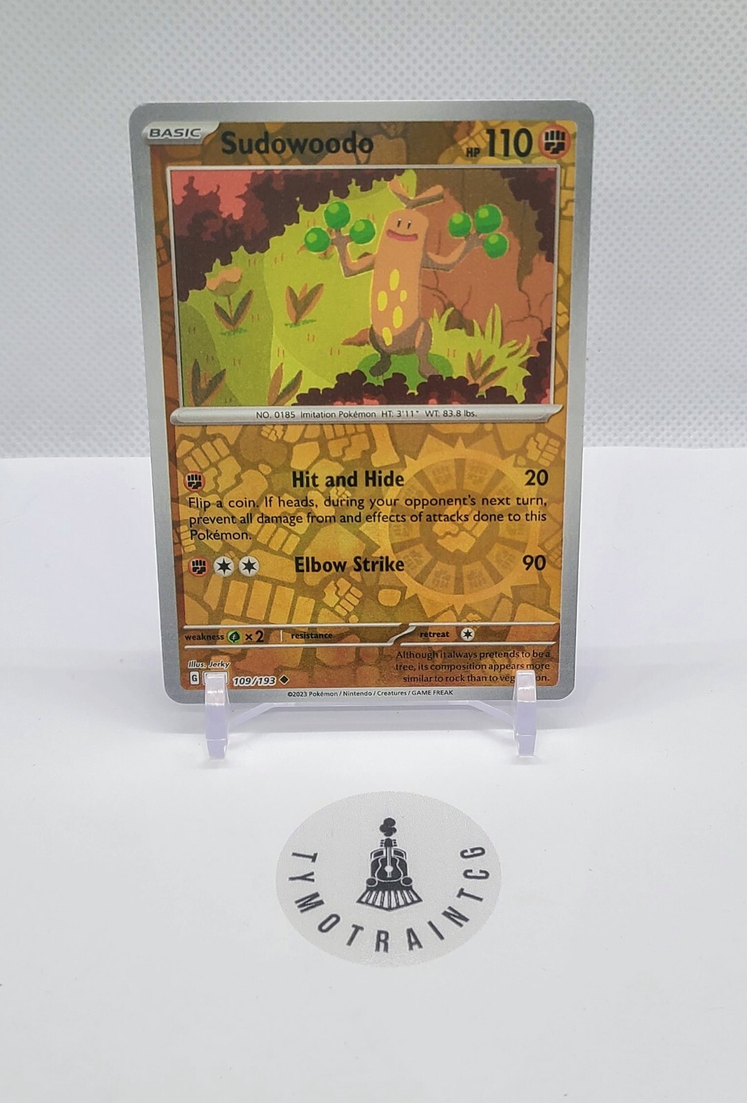 Pokemon - Sudowoodo - Scarlet & Violet Paldea Evolved 109/193 Reverse Holo