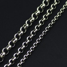 Wholesale 5M In Bulk Factory Round Rolo DIY Chains Stainless Steel 3/5/6/8mm