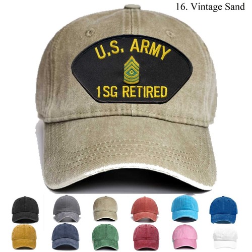 Embroidered Hat US Army 1st Sergeant Retired, Veteran Cap, Trucker Hat,Gift Idea - Picture 12 of 22