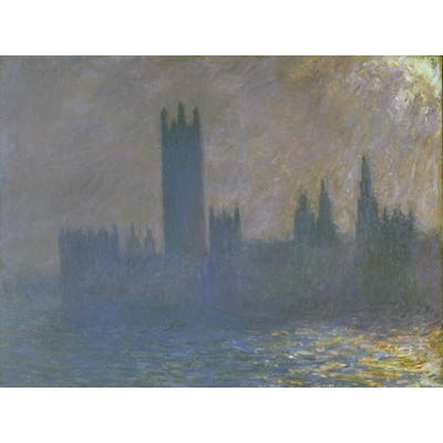 Claude Monet Houses Of Parliament Sunlight Effect Extra Large Art Poster