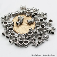 50 Antik-silberne Abstandhalter-Perlen – 11 Mm, Mit Aufbewahrungsbox, Für DIY-Schmuck