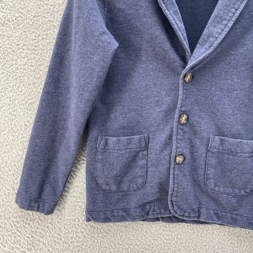 Hanna Andersson Cardigan Boys 130 8 Years Navy Button Up Chore Barn Jacket Comfy - Picture 5 of 12
