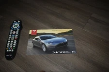 Tesla Model S concept car information card 2009