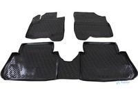 GummifußMatten Gummimatten 3D Passend FüR Citroen C3 Picasso 2009-2016 4 Tlg