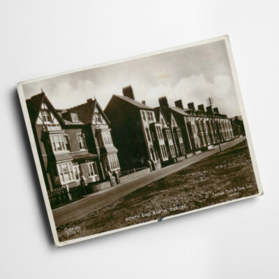 A6 PRINT - Vintage Wales - North End. Borth (Cards.) (b)