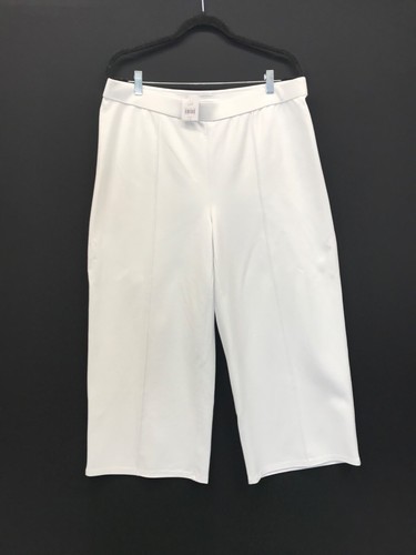 J. Jill Wearever Pants Women’s White Wide Leg Pull On Stretch Petite L -NEW