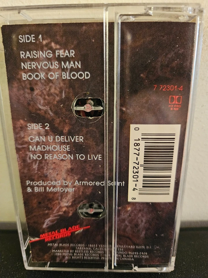 ARMORED SAINT Saints Will Conquer Live 1988 CASSETTE TAPE LIVE EP HEAVY METAL - Image 3 of 4