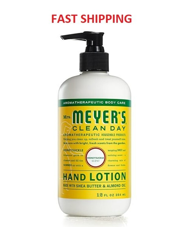 Mrs. Meyers Honeysuckle Hand Lotion for Dry Skin 12 fl oz