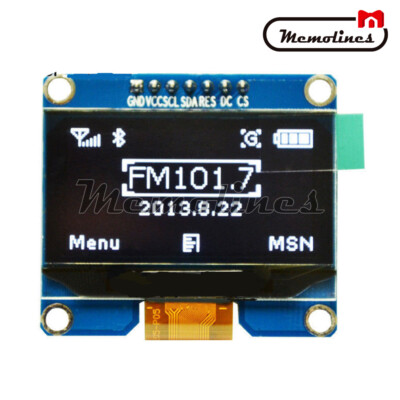 1.54'' inch OLED SPD0301 7PIN White Display Module IIC I2C SPI interface 128*64