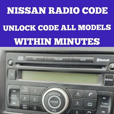  NISSAN RADIO CODE CLARION - Qashqai Juke Micr Note Navara BINNEN MINUTEN SCHNELL 