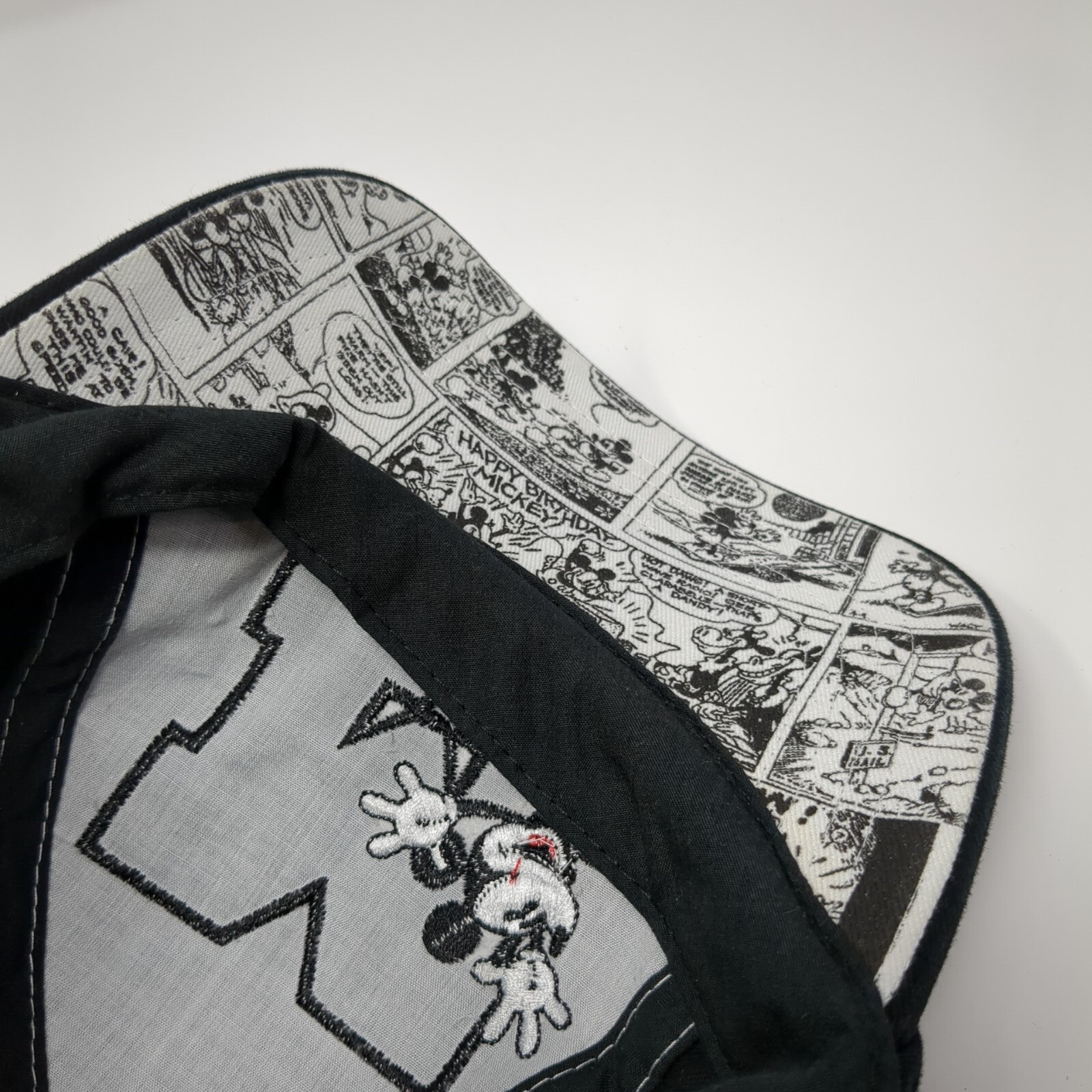 Mickey Mouse Strapback Hat Black One Size Adjusta… - image 7