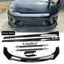 Front Bumper Spoiler Body Kit Side Skirtstrut For Vw Beetle R-line Glossy