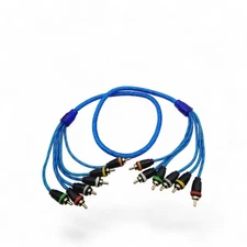 RD AUDIO 3FT 6-CHANNEL TWISTED PAIR AUDIOPHILE GRADE INTERCONNECT CABLE COPPER