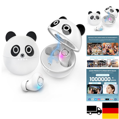 Panda Wireless Headphones, Bluetooth Wireless Headphones In Ear IPX5 Waterproof