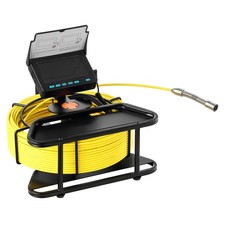 Uimoso 98ft Sewer Inspection Camera with 4.3-inch Screen,Waterproof,6 LED Lights