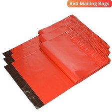 Coloured Mailing Bags Strong Polythene Postage Parcel Postal Seal Mixed All Size