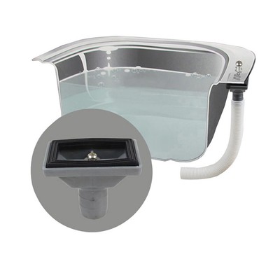 ZHIMAO 1 Set Washbasin Drainer Replacement Side Round Overflow Head For Kitchen Sink Accessories Abs Side Round Overflow Head - View #9