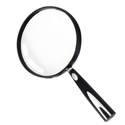 Feosky Handheld Reading Magnifier, 10X 130mm 130mm, Silver 