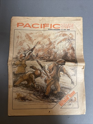 #ad Pacific Stars amp; Stripes Newspaper Sunday Magazine Vietnam War Issue 7 13 1969 $59.99