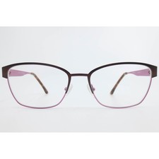 Wittnauer Annabelle Eyeglasses Brown Pink Rectangular Frames 55-17-135 41265