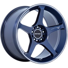 Motegi Mr159 Battle V 18x10.5 5x4.5 35mm Blue Wheel Rim 18 Inch