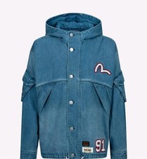 Evisu Denim Jacket Hoodie