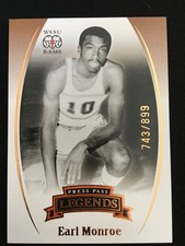 2007-08 Press Pass Legends - Earl Monroe #68 Bronze 743/899 HOF WSSU Rams