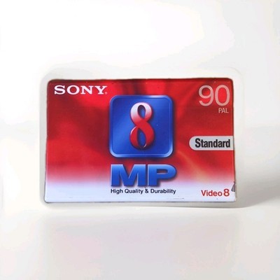 Sony 8 MP Standard Video 8 Kassette für Camcorder. 90 PAL, Versiegelt Neu
