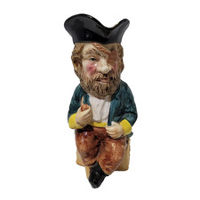 Vintage Hachiya Brothers Pirate Toby Jug Pitcher 9.25in