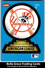 1987 Fleer New York Yankees Team Stickers St. Louis Cardinals back