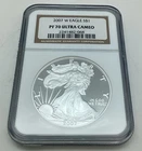 2007 W American Silver Eagle NGC PF 70 Ultra Cameo
