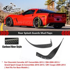 For Chevy Corvette C6 Z06 Zr1 2005-13 Carbon Fiber Rear Splash Guards Mud Flaps For Chevy Corvette C6 Z06 Zr1 2005-13 Carbon Fiber Rear Splash Guards Mud Flaps