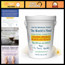 100 Mineral Therapeutic Dead Sea Bath Salts - Detoxifying, Moisturizing, Exfoli