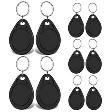 10Pcs T5577 RFID Keyfobs 125Khz Writable T5577 Key Tags Proximity ID Card Token