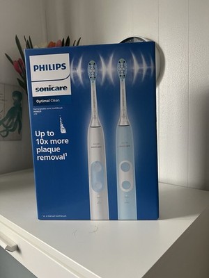 Philips Sonicare Optimal Clean Toothbrush 2PK  FUNCTIONAL NO BRUSHES