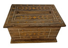 Vintage Wooden Inlay Cigarette Dispenser Box for Table Desk Mid Century Modern